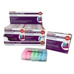 Protection auditive anti - bruit en mousse forme anatomique de couleurs biosynex - la bote de 12 protections ...