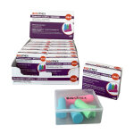 Protection auditive anti - bruit en mousse forme anatomique de couleurs 3 paires biosynex - la bote ...