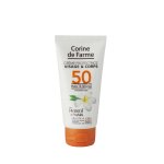 Crème solaire crème corps visage spf 50 corine de farme - le flacon de 50ml Crème solaire crème corps visage spf 50 corine de farme - le flacon de 50ml