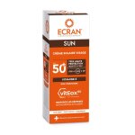 Crme solaire crme visage spf 50 + anti - ge anti - tches viteox80 sun ecran laboratoires genesse ...