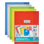 Protge - cahier 24 x 32 cm - translucide oxford - le lot de 5 protges cahiers