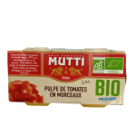 Pulpe de tomate en morceaux bio mutti - les 2 boites de 400 g Pulpe de tomate en morceaux bio mutti - les 2 boites de 400 g