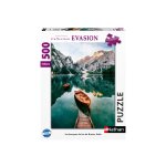 Puzzle collection evasion les barques du lac braiees 500 pices nathan - la boite