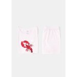 Pyjashort femme rose m tex