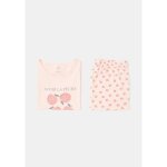 Pyjashort femme saumon m tex