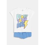 Pyjashort fille blanc cass 7 - 8 ans tex