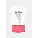 Pyjashort fille fuchsia 9 - 10 ans tex