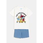 Pyjashort garon blanc cass 5 - 6 ans mickey disney