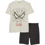 Pyjashort homme blanc cass s marvel