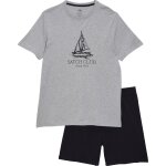 Pyjashort homme gris chin l tex