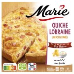 Quiche lorraine lardon / jambon fums / emmental marie - la boite de 400 g
