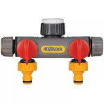 Raccord robinet extérieur sélecteur 2 circuits arrosage 21 - 26, 6mm et 33, 3mm hozelock - l'unité Raccord robinet extérieur sélecteur 2 circuits arrosage 21 - 26, 6mm et 33, 3mm hozelock - l'unité