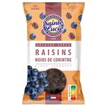 Raisins noirs de corinthe 100% naturel sainte lucie - le paquet de 125g