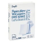 Ramette de papier a4 - 500 feuilles - 75g simpl - la ramette