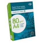 Ramette de papier a4 - 500 feuilles - 80g carrefour - la ramette Ramette de papier a4 - 500 feuilles - 80g carrefour - la ramette
