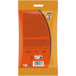 Rasoir jetable 3 lames homme peau sensible plus doux sensitive bic - le sachet de 14 rasoirs jetables ...