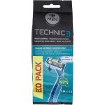 Rasoir jetables 3 lames homme carrefour men - le paquet de 12