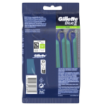 Rasoir jetables blue ii plus slalom pour homme gillette - le paquet de 10 rasoirs