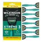 Rasoir jetable pour homme peau sensible 3 lames flexibles xtreme 3 wilkinson - le paquet de 8 rasoirs ...