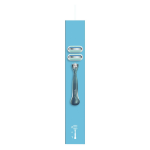 Rasoir smooth 3 lames pour femme gillette - le paquet d'une manche rutilisable + 2 recharges de lames ...