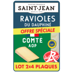 Ravioles du dauphin� au comt� label rouge saint jean - les 2 barquettes de 240 g