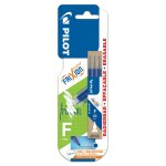 Recharge bleu pour roller effaable pointe fine x3 pilot - le lot de 3 recharges