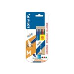 Recharge bleu pour roller effaable pointe moyenne x6 pilot - le lot de 6 recharges