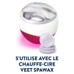 Cire chaude corps figue sucrée et lys violet sans bande spawax veet - la boite de 6 recharges Cire chaude corps figue sucrée et lys violet sans bande spawax veet - la boite de 6 recharges