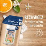 Recharge cr�me de douche extra douce aux fleurs d'oranger bio le petit marseillais - le flacon de 500ml ...