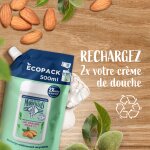 Gel douche homme corps peaux sensibles lait d'amande douce bio le petit marseillais - le flacon de 500ml ...