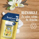 Recharge crme de douche extra douce au lait de vanille bio le petit marseillais - le flacon de 500ml ...