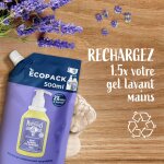 Recharge gel lavant pur savon lavande le petit marseillais - le flacon de 500ml