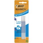 Recharge stylo gel effaable illusion bleu bic - le lot de 3 recharges