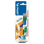 Recharge vert pour roller effaable pointe moyenne x3 pilot - le lot de 3 recharges