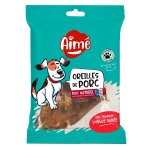 Friandises pour chien oreilles de porc aime - le sachet de 2 Friandises pour chien oreilles de porc aime - le sachet de 2