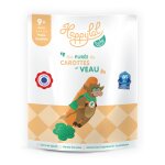 Plat bébé dès 9 mois purée de carottes et veau happylal baby - le sachet de 190g Plat bébé dès 9 mois purée de carottes et veau happylal baby - le sachet de 190g