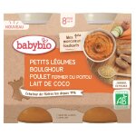 Plat bb ds 8 mois lgumes boulghour babybio bio babybio - les 2 pots de 200g