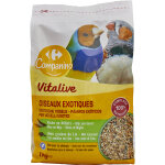 Aliment graines complet pour oiseaux exotiques riche en millets bon pour le plumage vitalive carrefour ...