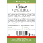 Rhum blanc clement - la bouteilles de 1l