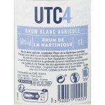 Rhum blanc de la martinique utc4 - la bouteille de 1l