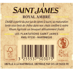 Rhum royal ambr agricole saint james - la bouteille de 70 cl