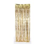 Rideau  franges or brillant mesa bella - le rideau de 240x90cm