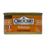 Rillettes de canard orocbat - la boite de 125 g