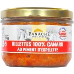 Rillettes de canard au piment d'espelette panache des landes - la boite de 190g