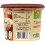Rillettes du mans bio carrefour bio - le pot de 220g