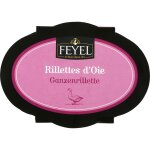 Rillettes d'oie feyel - la barquette de 160 g