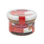 Rillettes de sardines aux tomates fraiches bio les mouettes d'arvor - le bocal de 90g