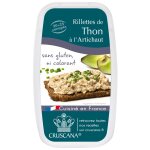 Rillettes de thon  l'artichaut cruscana - la barquette de 120g