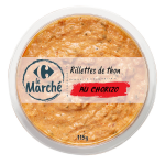 Rillettes de thon chorizo carrefour le marche - le pot de 115g