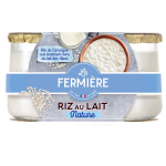 Riz au lait la fermiere - les 2 pots de 160 g Riz au lait la fermiere - les 2 pots de 160 g